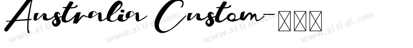 Australia Custom字体转换